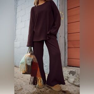 NWT HDYWT Ribbed Sweater and Pant Set